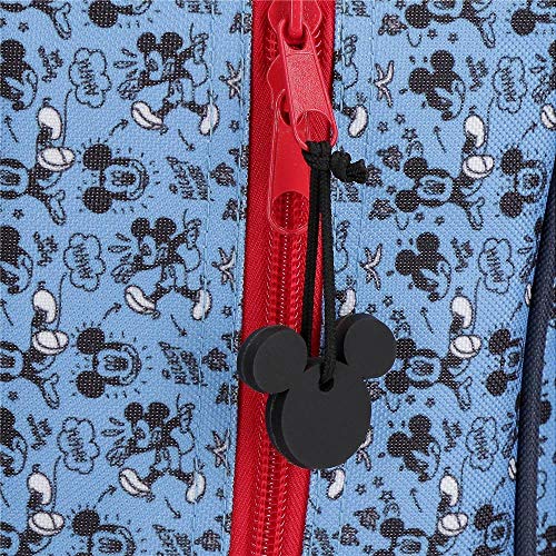 Disney Mickey Moods Estuche Triple Rojo 22x12x5 cms Poliéster