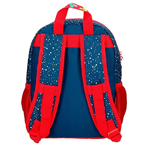 Disney Mickey on The Moon Mochila Escolar Azul 25x32x12 cms Poliéster 9,6L