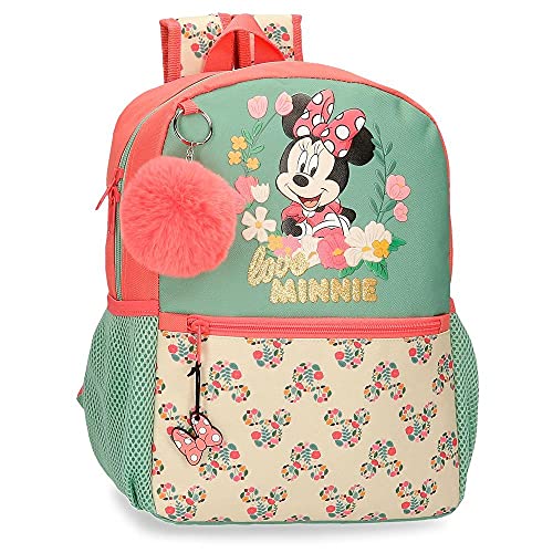 Disney Minnie Golden Days Mochila Escolar Adaptable a Carro Multicolor 25x32x12 cms Poliéster 9,6L