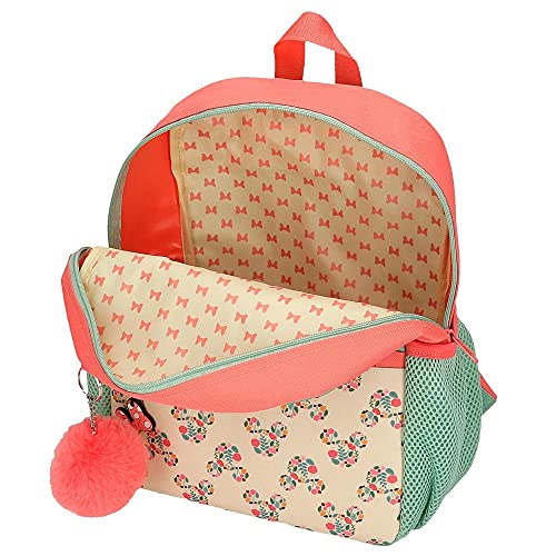 Disney Minnie Golden Days Mochila Escolar Adaptable a Carro Multicolor 25x32x12 cms Poliéster 9,6L