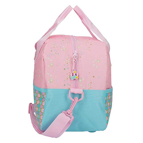 Disney Minnie Mermaid Bolsa de Viaje Rosa 40x25x18 cms Poliéster 17.28L