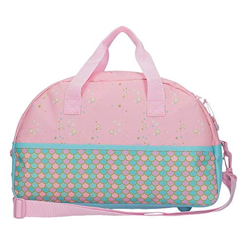 Disney Minnie Mermaid Bolsa de Viaje Rosa 40x25x18 cms Poliéster 17.28L