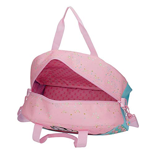 Disney Minnie Mermaid Bolsa de Viaje Rosa 40x25x18 cms Poliéster 17.28L