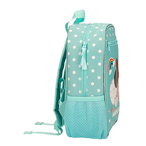 Disney Minnie Rainbow Mochila Escolar Verde 23x28x10 cms Poliéster 6,44L