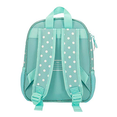 Disney Minnie Rainbow Mochila Escolar Verde 23x28x10 cms Poliéster 6,44L