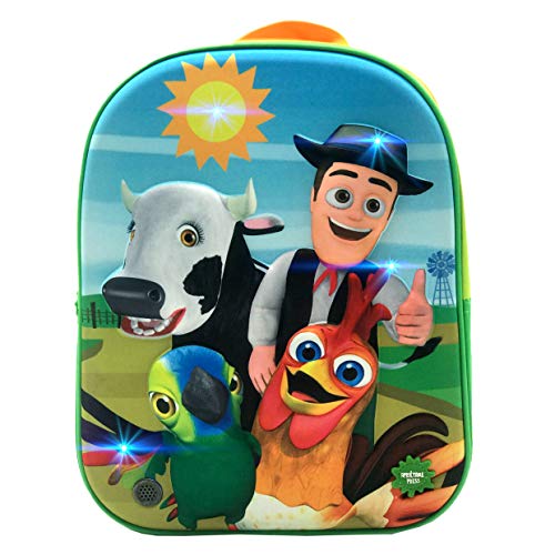 Disney Mochila con Luz Y Sonido, Unisex niños, Multicolor, 24x32x9