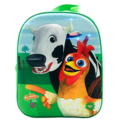 Disney Mochila con Luz Y Sonido, Unisex niños, Multicolor, 24x32x9