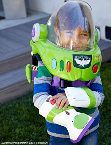 Disney Pixar Toy Story 4 Buzz Lightyear Casco de Astronauta de Juguete para Jugar a rol con Jetpack, Luces, Frases y Sonidos auténticos, Multicolor (Mattel GDP86)