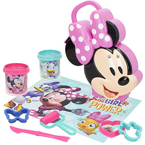 Disney - Plastilina botes Juegos plastilina Niños 3 años Plastilina infantil No tóxica Accesorios y Moldes Plastilina blanda Plastilina Disney maletín 3D Juguetes educativos