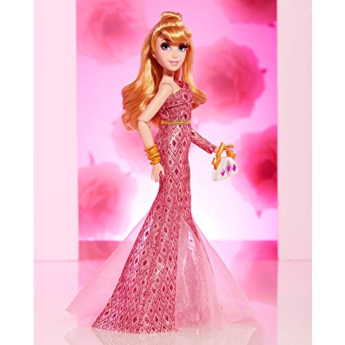 Disney Princess Style Series Aurora Fashion Doll, Vestido de Estilo contemporáneo con Pendientes, Monedero y Zapatos, Juguete para niñas de 6 años en adelante