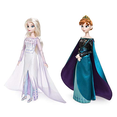 Disney Queen Anna and Snow Queen Elsa Classic Doll Set- Frozen 2- 11 1/2'' H