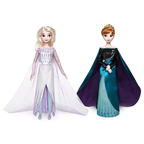 Disney Queen Anna and Snow Queen Elsa Classic Doll Set- Frozen 2- 11 1/2'' H