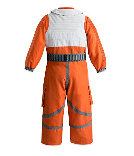 Disney Store - Disfraz Poe Dameron de vuelo Piloto de caza T-70 Ala-X Militar Star Wars El Despertar de la Fuerza con Casco Niño Niño Masculino Carnaval 5 6 años