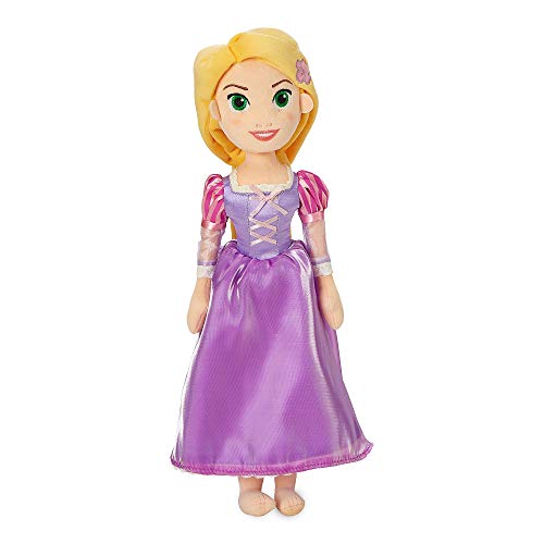 Disney Store: muñeca de Peluche de Rapunzel, Enredados, 46 cm, Mangas Farol, Cintas Decorativas y Ribetes de Encaje, Adecuada para Todas Las Edades