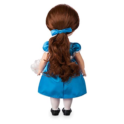 Disney Store: muñeca niña Coleccionable de la Princesa Bella (colección Animators), La Bella y la Bestia, 39 cm, Pelo enraizado, Traje y Zapatos realistas, Oveja en Raso Acolchado, Mayores de 3 años