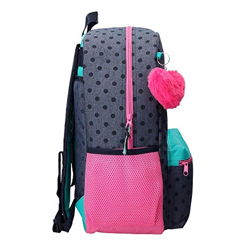 Disney Sweet Dreams Minnie Mochila Escolar, 42 cm, Adaptable, color Azul