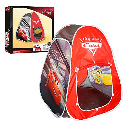 Disney - Tienda de campaña Infantil Tienda Pop Up para Niños Niñas Juguetes niños 3 años Diseño Cars Rayo Mac Queen Carpa plegable para niños automontable Disney