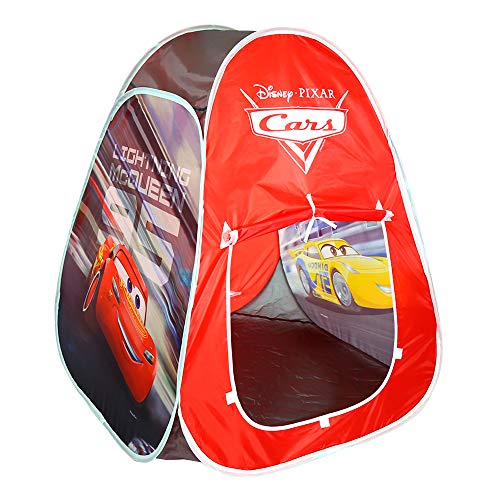 Disney - Tienda de campaña Infantil Tienda Pop Up para Niños Niñas Juguetes niños 3 años Diseño Cars Rayo Mac Queen Carpa plegable para niños automontable Disney