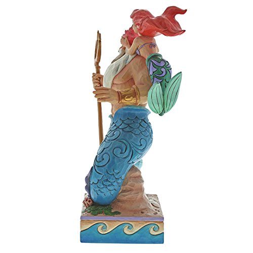 Disney Traditions, Figura de Ariel con Tritón de "La Sirenita", para coleccionar, Enesco