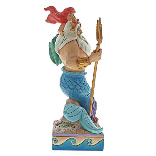 Disney Traditions, Figura de Ariel con Tritón de "La Sirenita", para coleccionar, Enesco