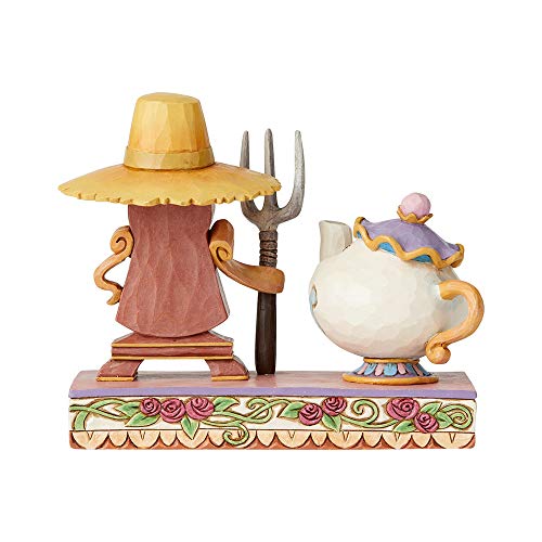 Disney Traditions, Figura de Ding Dong y la Señora Potts de "La Bella y la Bestia", para coleccionistas, Enesco