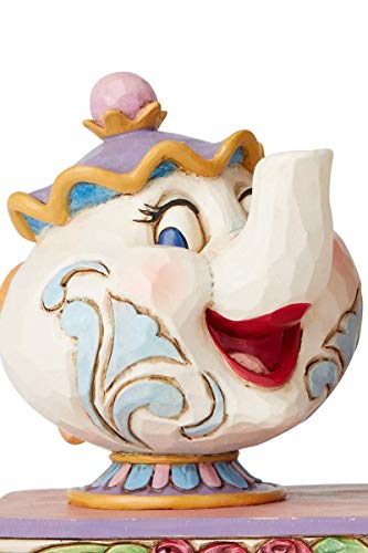 Disney Traditions, Figura de Ding Dong y la Señora Potts de "La Bella y la Bestia", para coleccionistas, Enesco