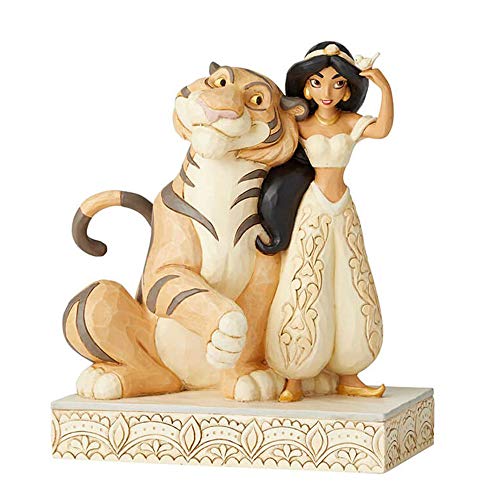 Disney Traditions, Figura de Jazmin y el tigre Raja de" Aladín", para coleccionar, Enesco