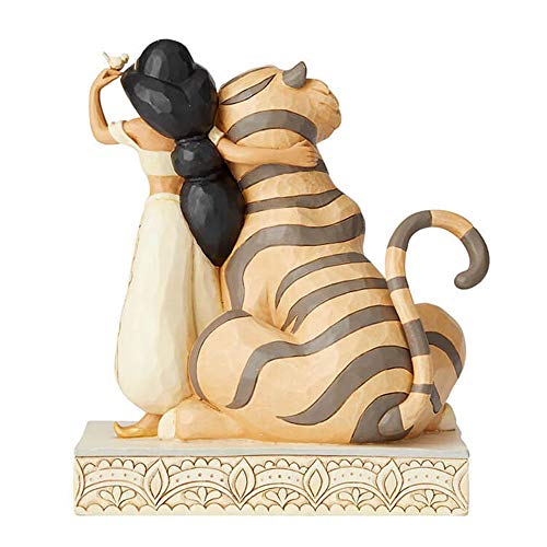 Disney Traditions, Figura de Jazmin y el tigre Raja de" Aladín", para coleccionar, Enesco