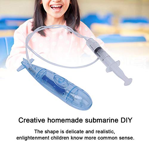 DIY Mini submarino modelo de juguete, niños niños tecnología creativa científica velocidad barco control remoto kit de montaje de experimentos físicos regalo