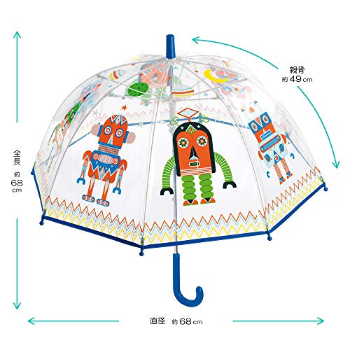 Djeco- Paraguas Infantil Robots (DD04806)