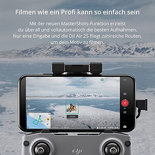 DJI Air 2S Fly More Combo- Drone, 3 Ejes Gimbal con Cámara, Vídeo en 5.4K, Sensor CMOS de 1 pulgada, Detección de obstáculos en 4 direcciones, Transmisión en FHD desde 12 km (FCC), MasterShots, Gris