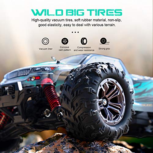 DOMIBOT Coche Teledirigido Todoterreno 62km/h 40 Minutos 4X4 1/16 Coche Radiocontrol Adulto RC Crawler Escala Brushless Motor Alta Velocidad Q109Q