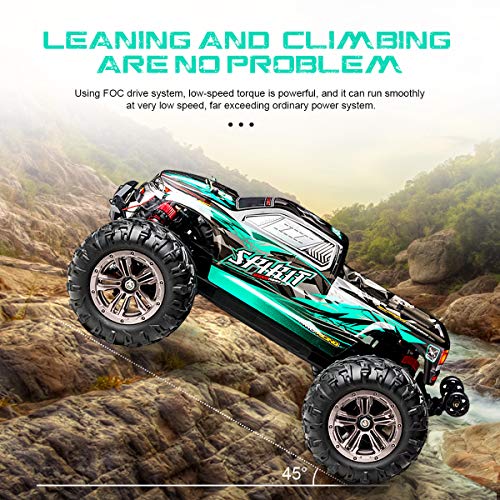 DOMIBOT Coche Teledirigido Todoterreno 62km/h 40 Minutos 4X4 1/16 Coche Radiocontrol Adulto RC Crawler Escala Brushless Motor Alta Velocidad Q109Q