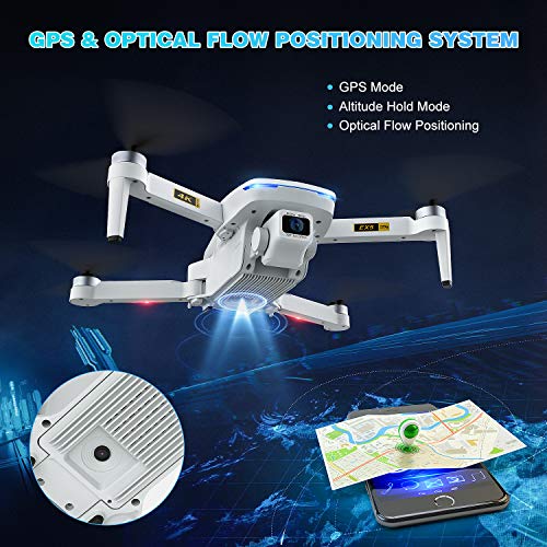 DOMIBOT Drone con Cámara Profesional 4K Drone Plegable con GPS Control de Gestos 5G WiFi FPV Drone con Motor Brushless 60 Minutos de Vuelo 1000 Metros Rango Drone para Adulto 5X3 (2 Baterías)