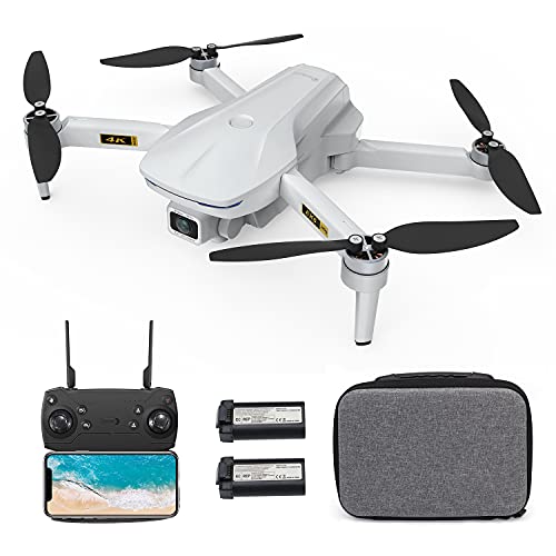 DOMIBOT Drone con Cámara Profesional 4K Drone Plegable con GPS Control de Gestos 5G WiFi FPV Drone con Motor Brushless 60 Minutos de Vuelo 1000 Metros Rango Drone para Adulto 5X3 (2 Baterías)