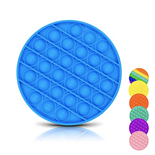 DONSFIELD Pop It Fidget Toy para Todos – Fun Push Pop Bubble Sensory Fidget Juguetes para niños con Autismo y Adultos – Diseñado para Necesidades Especiales y ansiedad – Azul