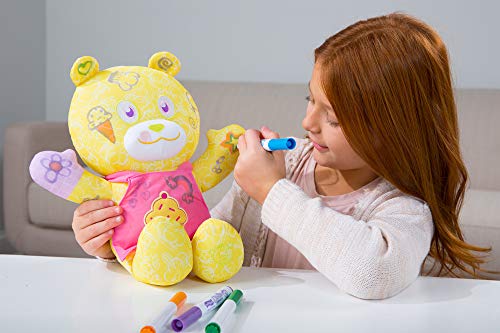 Doodle Bear Juego de 35,56 cm para niños con diseño de Oso de Chef y 3 marcadores Lavables, Kit de Manualidades de Juguete Suave para niños, Apto para niños y niñas a Partir de 3 años