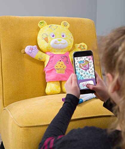 Doodle Bear Juego de 35,56 cm para niños con diseño de Oso de Chef y 3 marcadores Lavables, Kit de Manualidades de Juguete Suave para niños, Apto para niños y niñas a Partir de 3 años