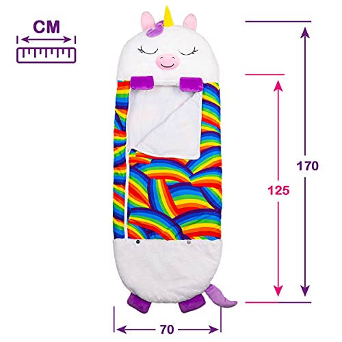 Dormi Locos Unicornio, Color Blanco, (167cm x 76cm) (Concentra