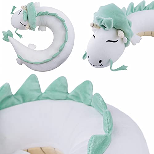 DRACA Anime Merch Anime Kawaii Plushies Dragon Cojín cervical Plush Merchandise Peluche Pusheen de viaje, cojín de anime, cojín de viaje, cojín de anime, dulce dragón, peluche, peluche