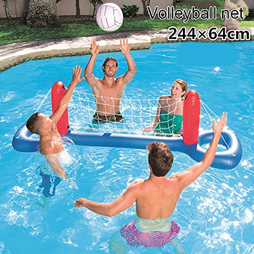 Dreafly Piscina Inflable Juguete Flotante Deportes acuáticos Voleibol/Balonmano/Accesorio de Baloncesto Juego de natación para niños Adultos