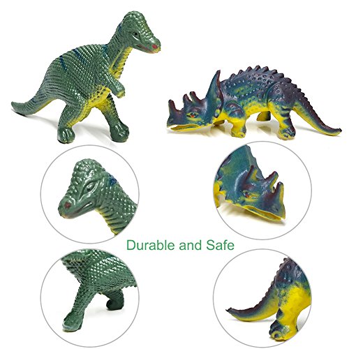 Dreamon Juego de Mini Figura Dinosaurios Prehistóricos Modelos Juguete de Mini Dino Set para Niños Chicos,12 Teilig