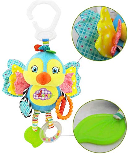 Dreamsbox Infantil Animal del bebé de la muñeca de la muñeca traqueteos y Conjunto de Desarrollo Educativo Peluches Juguete Bebé para Infantil 0-24 Mes (Pajarito)