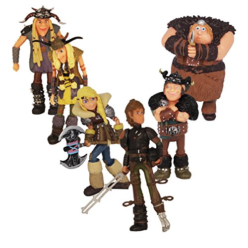 Dreamworks Dragons Berk - Juego de 6 figuras (8 cm)