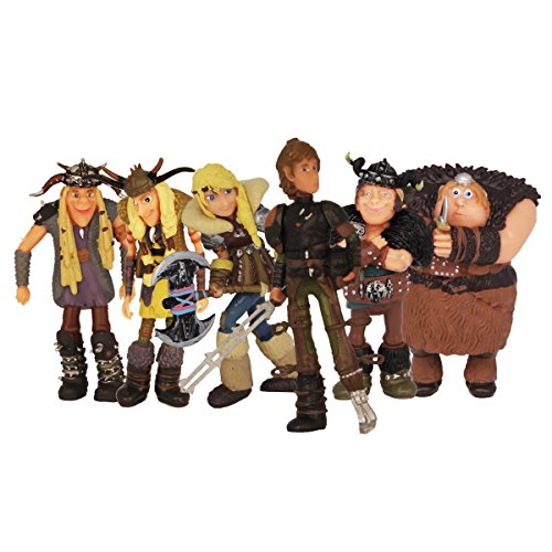 Dreamworks Dragons Berk - Juego de 6 figuras (8 cm)