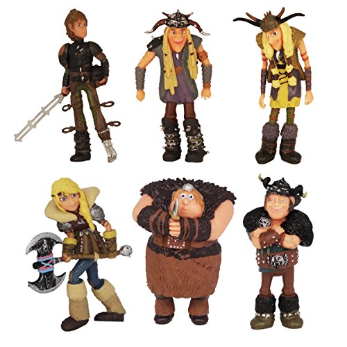 Dreamworks Dragons Berk - Juego de 6 figuras (8 cm)