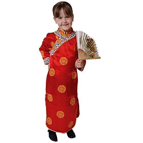 Dress Up America- Disfraz de Geisha Niñas 3-4 años (Cintura 66-71cm, Altura 92-99cm), (Talla: 66-71, 91-99 cm) (212-T)