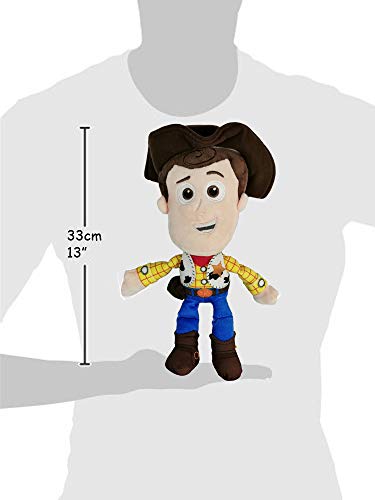 Dsney Toy Story - Pack 2 Peluches Sheriff Woody 13"/33cm + Caballo Perdigón 9'84"/25cm (Woody Voz en español al Pulsar Sus Manos) Calidad Super Soft