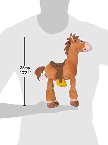 Dsney Toy Story - Pack 2 Peluches Sheriff Woody 13"/33cm + Caballo Perdigón 9'84"/25cm (Woody Voz en español al Pulsar Sus Manos) Calidad Super Soft