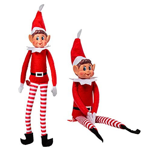 Duendes Que se comportan Mal - Juguete de Felpa Suave con Patas largas de 12 Pulgadas Elf - Juguetes de Navidad novedosos